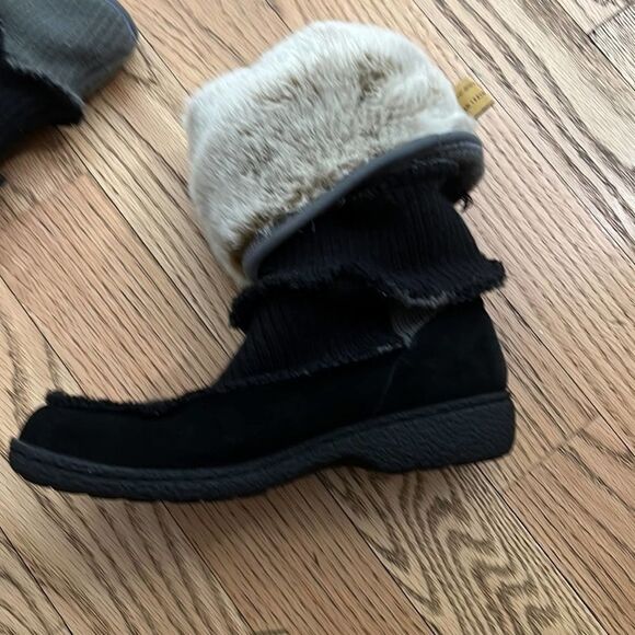SAM ELDERMAN FAUX FUR LINED BOOTS SIZE 9 1/2 - Picture 5 of 8